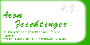 aron feichtinger business card